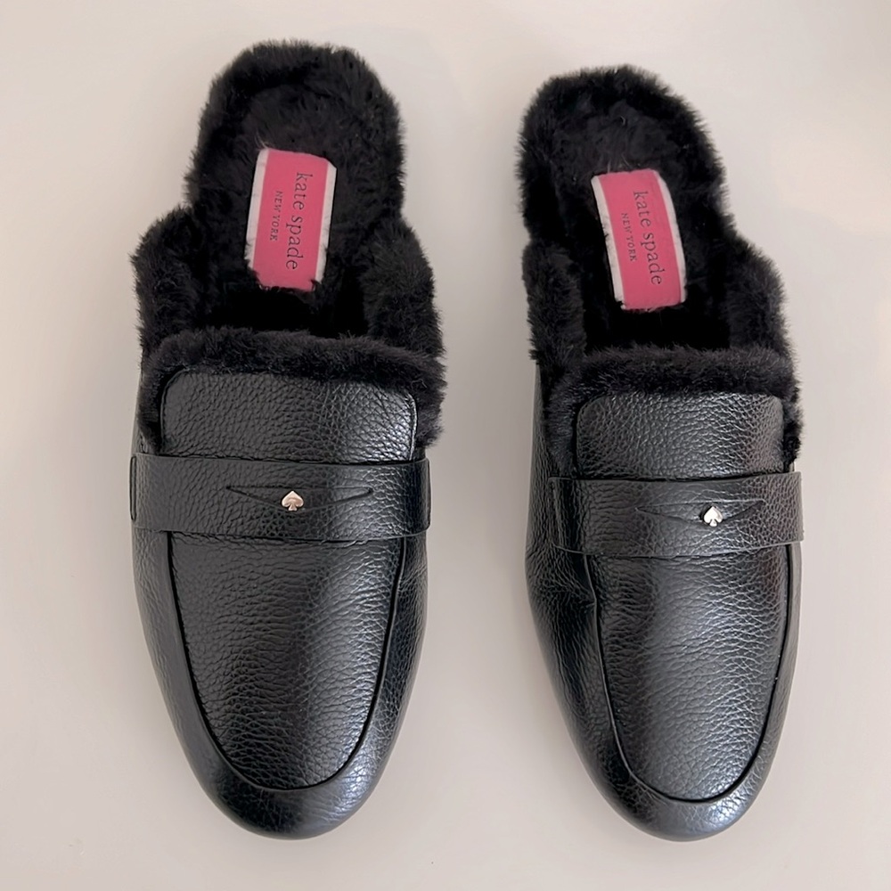 kate spade Black Slides Loafers